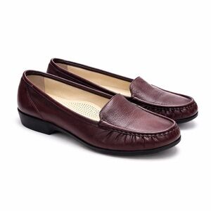 SAS Tripad Comfort Leather Loafers Brown – Size 7.5 Slip-On Comfort Shoes